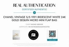 Chanel S/S 1991 Iridescent Sequin Flap 3