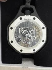 Audemars Piguet X Swatch Bioceramic Royal Pop Ocho Negro NEW IN Hand 4