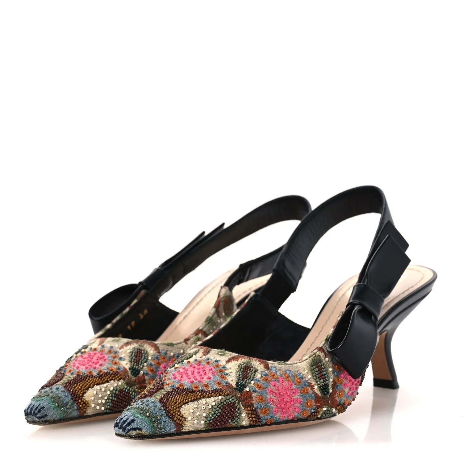 Embroidered Beaded Sweet D Sling-Back 36 Cypress 4