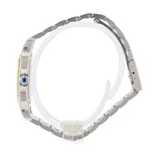 Cartier Santos Galbee 24mm Stainless Steel Yellow Gold Moon Phase Quartz 4