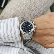 Unworn Audemars Piguet 26240ST.OO.1320ST.05 Royal Oak 41mm Steel Blue Dial 2