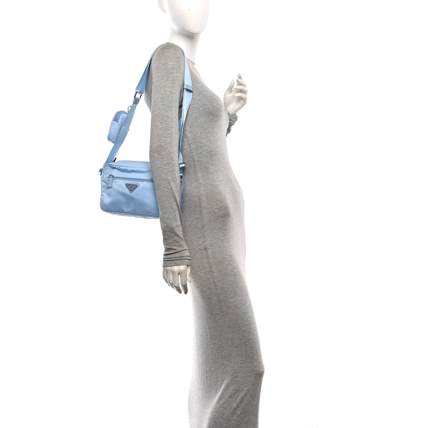 Vela Pocket Double Zip Celeste 2