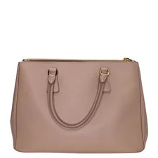 Prada Medium Galleria Lux Double Zip Cammeo 2