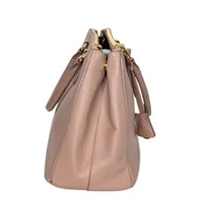 Prada Medium Galleria Lux Double Zip Cammeo 4