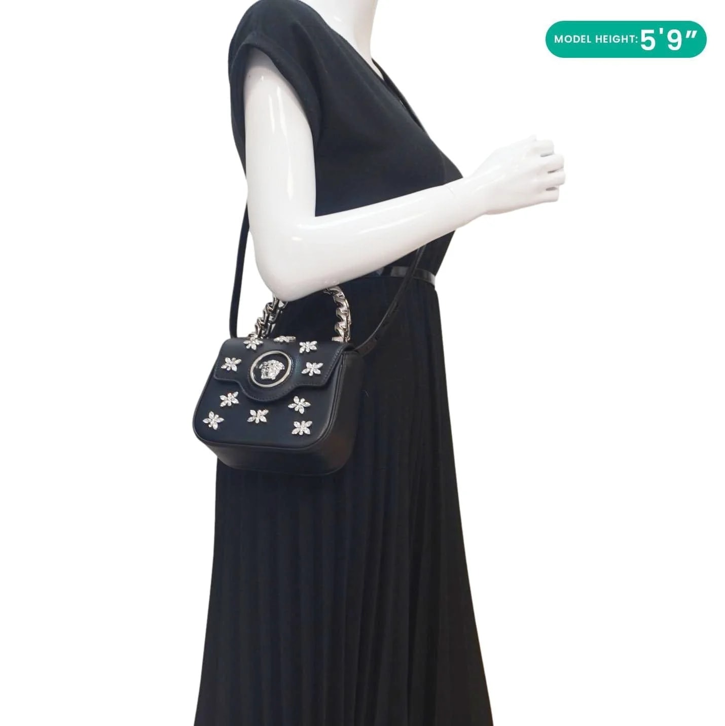 Versace la Medusa Mini Embellished Top Handle 2