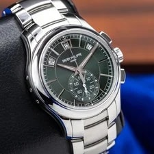 Patek Philippe Complications Flyback Annual Calendar Green Steel 5905/1A-UNWORN 4