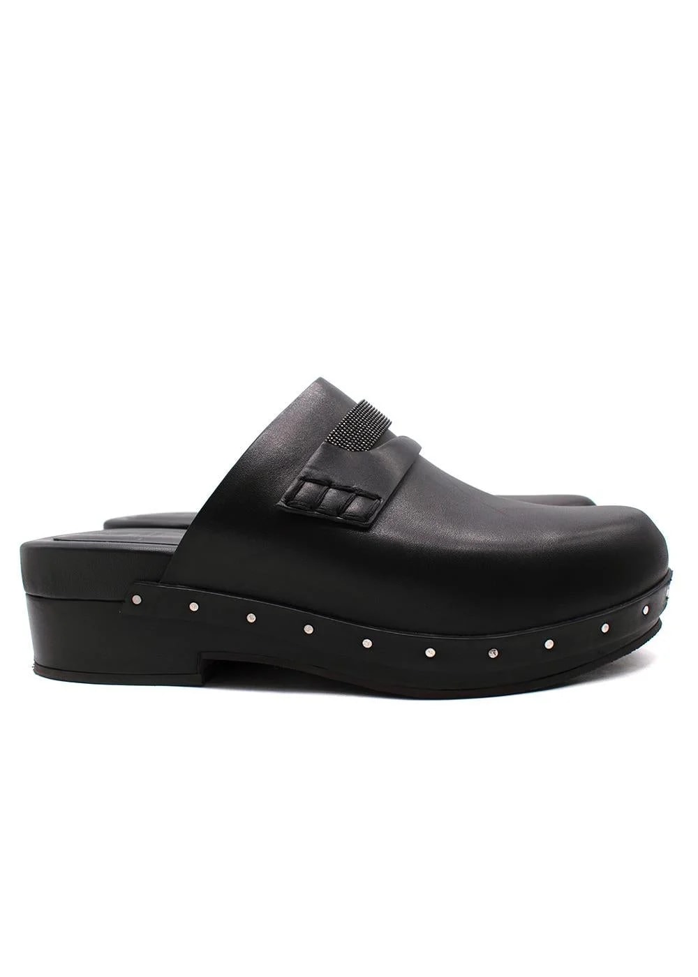 Brunello Cucinelli Bead-Embellished Clogs 4