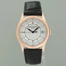 Papers Patek Philippe 5296R Rose Gold Calatrava Sector Leather Box 3