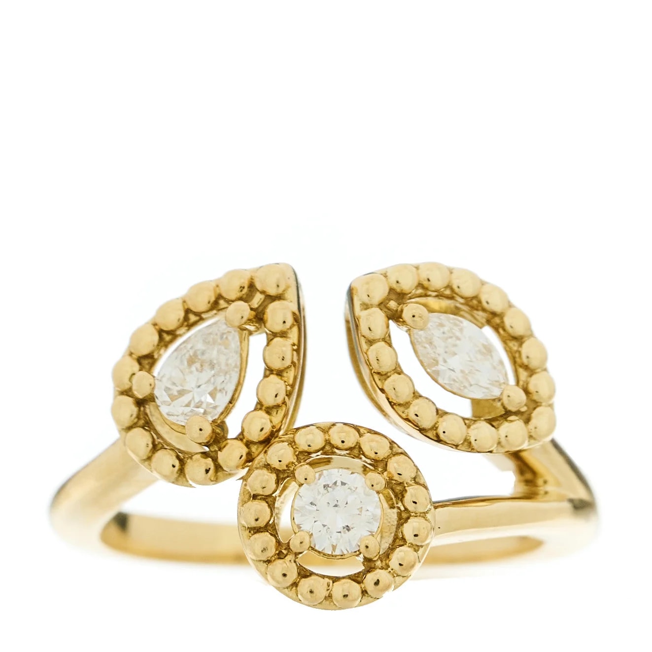 Roberto Coin — 18K Yellow Gold Dolcetto Three 52 6 — Jewelry — resale