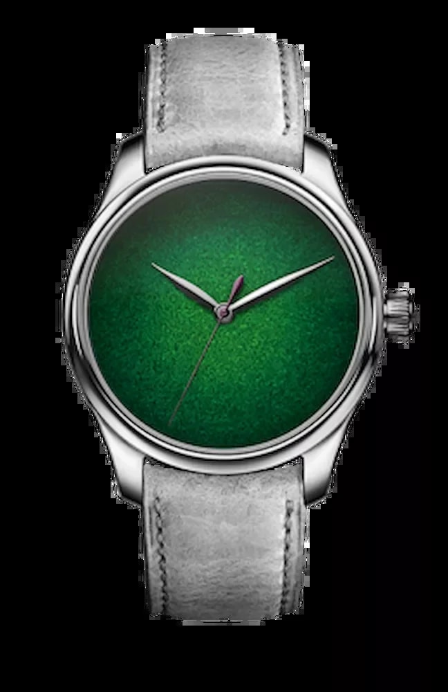 Worldofluxuryus — H. Moser & Cie. Endeavour Centre Seconds Concept Lime Green Stainless Steel — Watch — resale