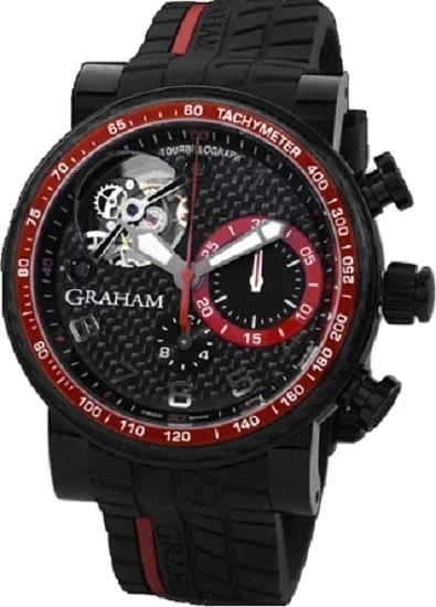 Worldofluxuryus — Graham Geo.Graham Tourbillograph Black PVD Stainless Steel — Watch — resale