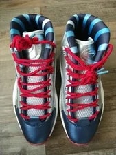 Sz 9 Iverson Reebok Harden X Question Mid Shoes FZ1366 AI Answer Patriots 3