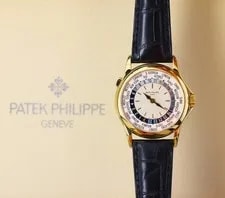 Patek Philippe — Patek Philippe World Time 5110J Yellow Gold Guilloché Dial 37mm Ref. 5110J-001 — Watch — resale