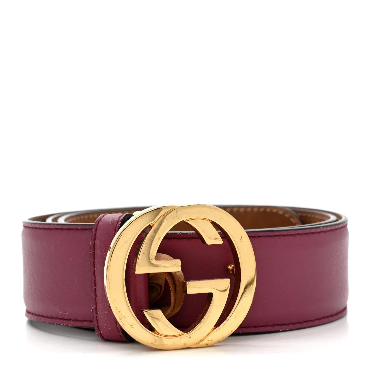 Gucci — Moon Interlocking G 37mm Belt 80 32 Glossy — Accessory — resale