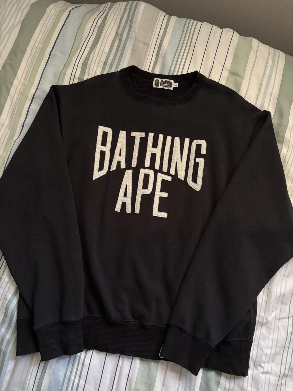 BAPE — Bape NYC Logo Crewneck — streetwear — resale
