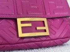 Fendi Embossed Mini Baguette With Hardware 3
