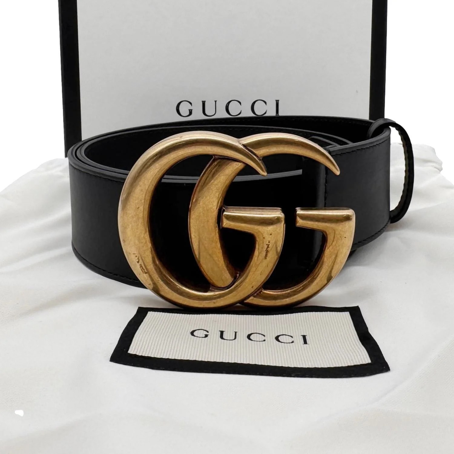 Gucci GG Buckle Marmont Belt Size 70.30 400593 3