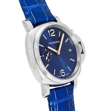 Panerai Luminor PAM01273 Stainless Steel 38.0mm Blue Dial Automatic #YKW655 3