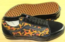 Vans Lx Old Skool Leopard Double Striped Skate Shoes Size 11.5 NEW 2