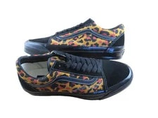 Vans Lx Old Skool Leopard Double Striped Skate Shoes Size 11.5 NEW 3