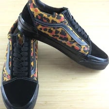 Vans Lx Old Skool Leopard Double Striped Skate Shoes Size 11.5 NEW 4