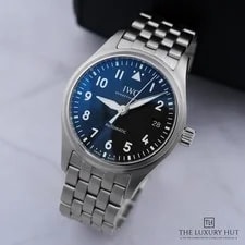 IWC — IWC Pilot’s IW324010 - With Box Automatic 36mm Stainless Steel Black Dial — Watch — resale