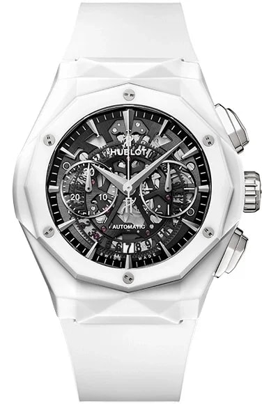 Worldofluxuryus — Hublot Classic Fusion Aerofusion Chronograph Orlinski White Ceramic — Watch — resale