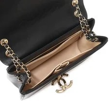 Chanel Flap V Stitch Chain Coco Mark #BCB389 3