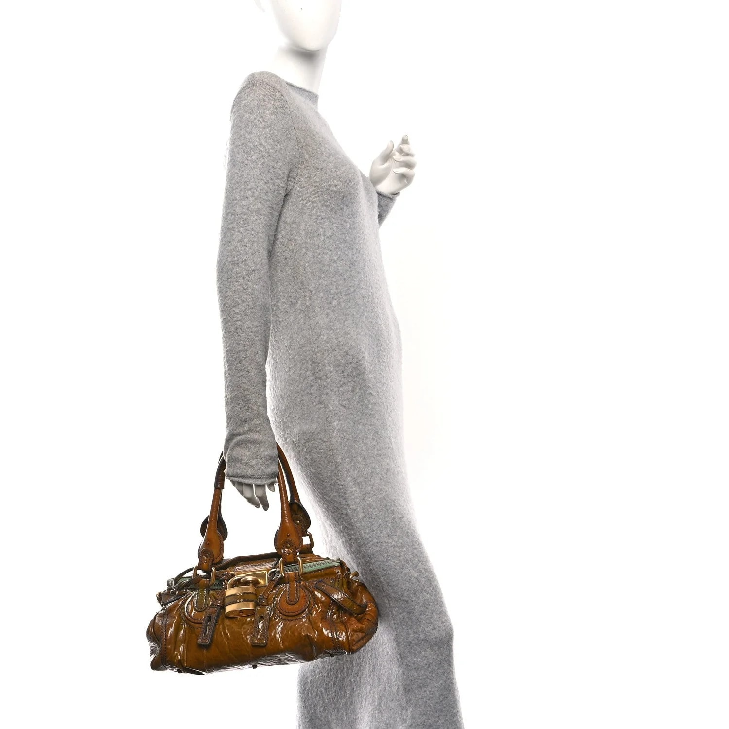 Crinkled Medium Paddington Satchel 2