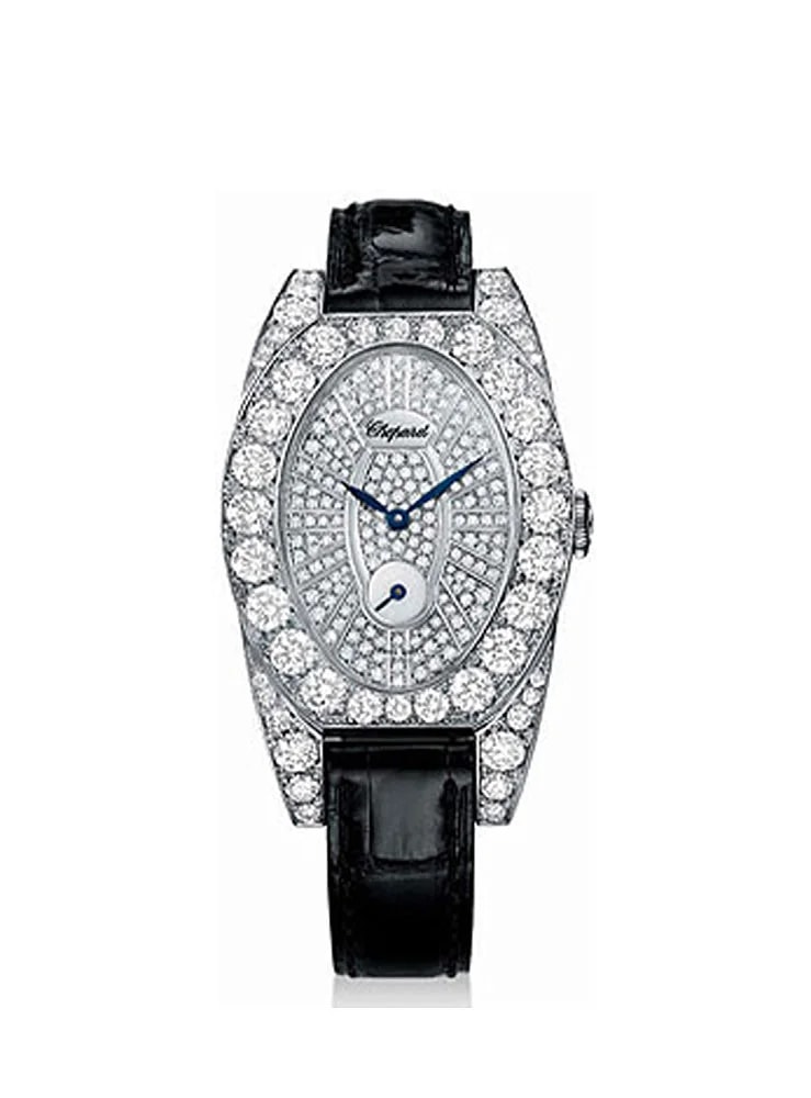 Worldofluxuryus — Chopard Classic Cat Eye Small Seconds 18K White Gold & Diamonds Lady's — Watch — resale