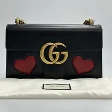 Gucci — Gucci GG Marmont Limited Edition Heart Double G Logo Crossbody — Handbag — resale