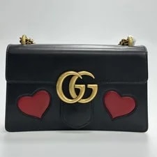 Gucci GG Marmont Limited Edition Heart Double G Logo Crossbody 2