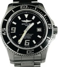 Breitling Superocean 44 A17391 Black Automatic Excellent A7408 3
