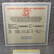 Officine Panerai Genuine PAM00126 Tag Seal C.o.s.c. Certificate 3