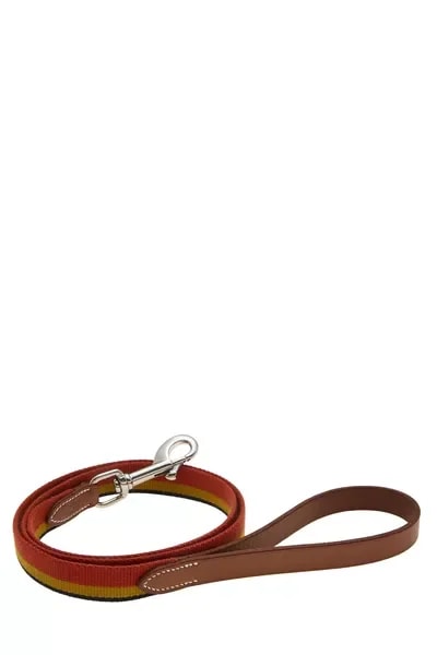Hermès — Multicolored Rocabar Dog Leash — Accessory — resale