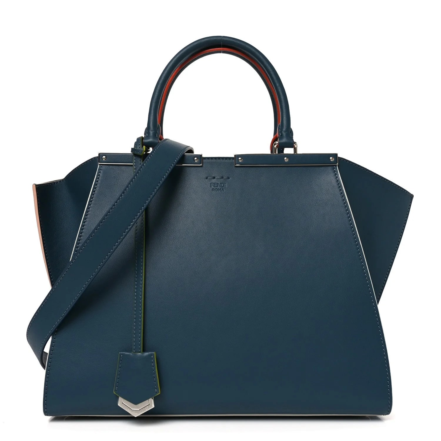 Fendi — Vitello Dolce Century Petite 3Jours Pavone — Handbag — resale