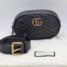 Gucci Marmont Waist Quilted 476434 With Dust and Box 2