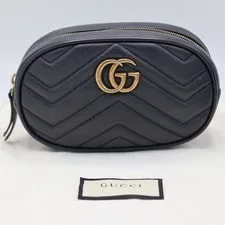 Gucci Marmont Waist Quilted 476434 With Dust and Box 3