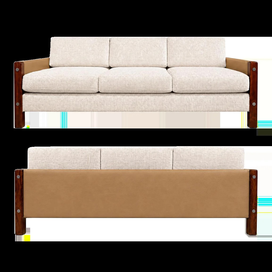 Sergio Rodrigues — Sergio Rodrigues "Millor" in , & Textured Fabric, Brazil, 1960s — Furniture — resale
