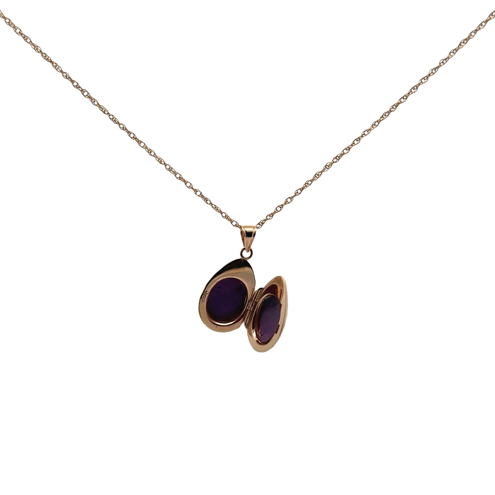 Engraved Tear Drop Locket 2