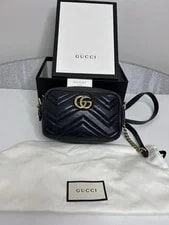 Gucci — Authentic Gucci GG Marmont Mini Camera Matelasse Box Dust — Handbag — resale
