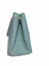 Prada Galleria Lux Double Zip Anice Hardware/cards 3