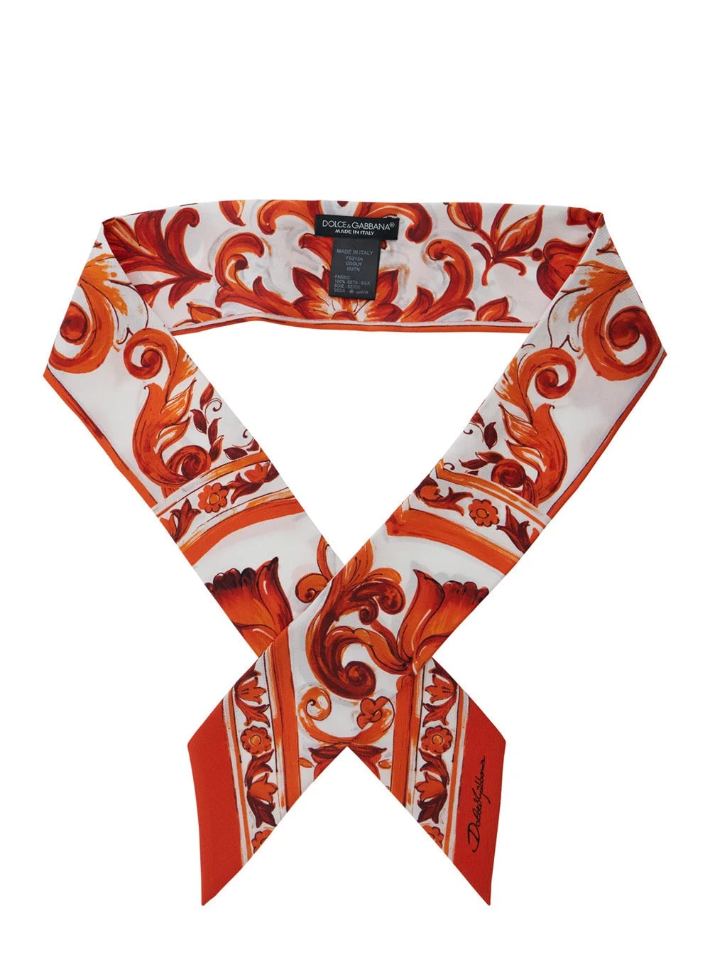 Dolce & Gabbana Foulard Majolica Print Scarf — Scarfs 2