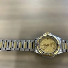 TAG Heuer Professional Gold Dial Silver & Gold Band Excellent From Japan 4