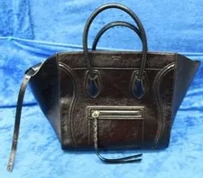 Celine Shiny Medium Phantom Luggage With COA 2