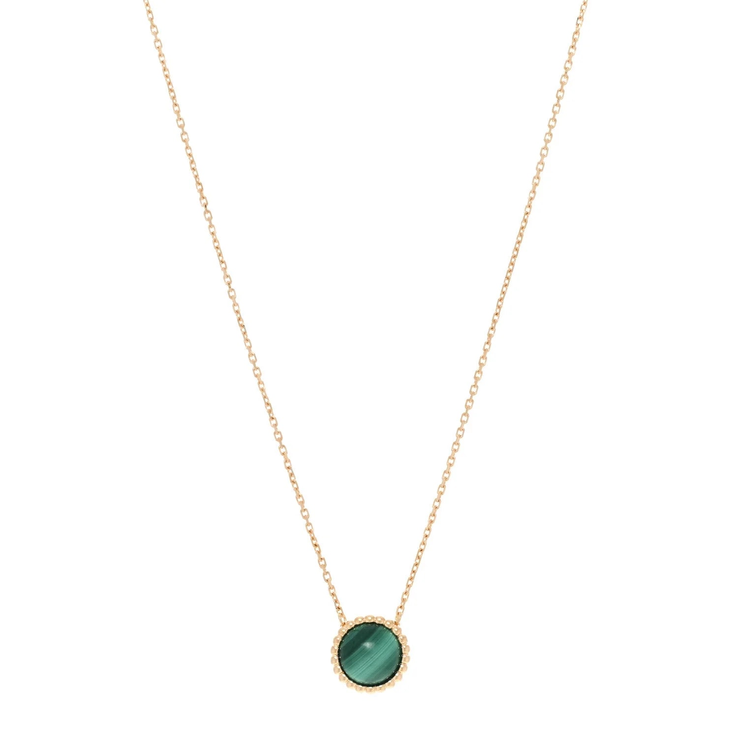 Van Cleef & Arpels — 18K Yellow Gold Malachite Perlee Couleurs — Jewelry — resale
