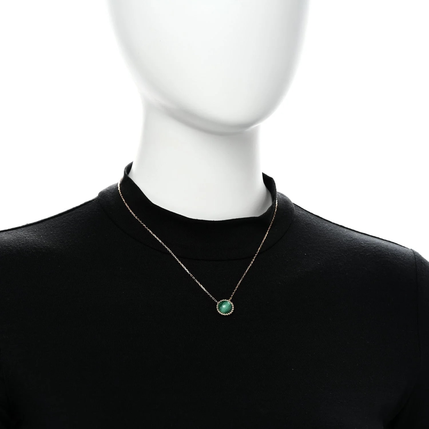 18K Yellow Gold Malachite Perlee Couleurs 2