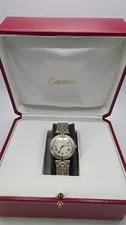 Cartier Panthère Vendome Mid Size With 18ct Gold Bezel/18ct Links in Box. 3