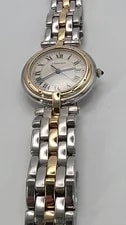 Cartier Panthère Vendome Mid Size With 18ct Gold Bezel/18ct Links in Box. 4