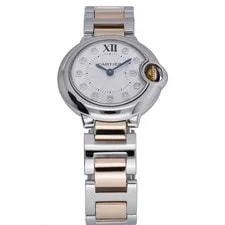 Cartier Ballon Bleu 3009 With 28mm Steel & Rose Gold Case and Silver Dial. Ex... 2
